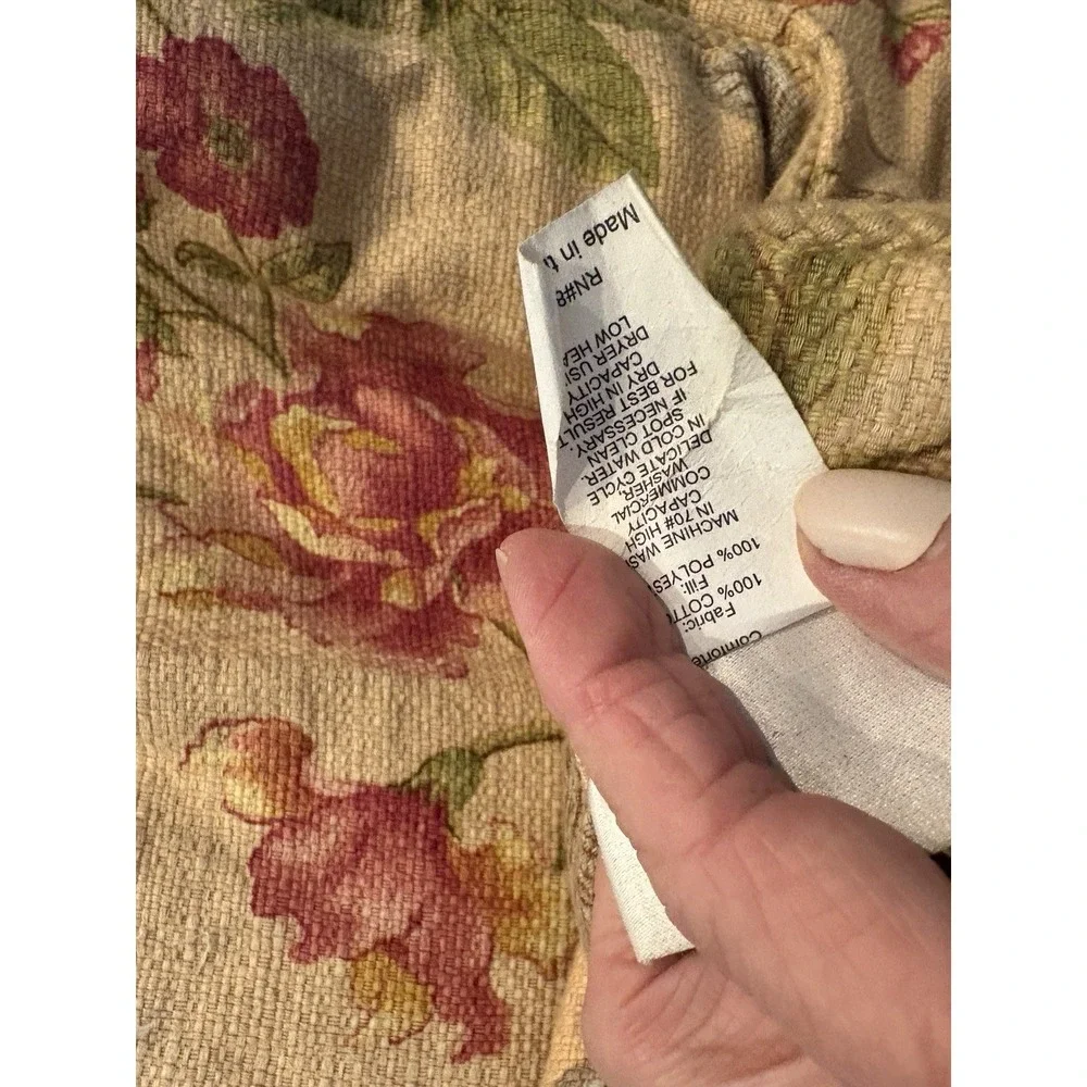 OSCAR‎ DE LA RENTA King bed Comforter Linen HTF